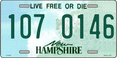 NH license plate 1070146