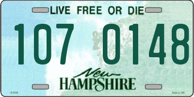 NH license plate 1070148