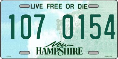 NH license plate 1070154