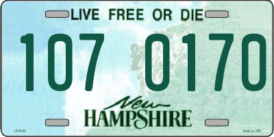 NH license plate 1070170