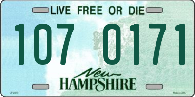 NH license plate 1070171