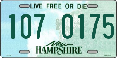 NH license plate 1070175
