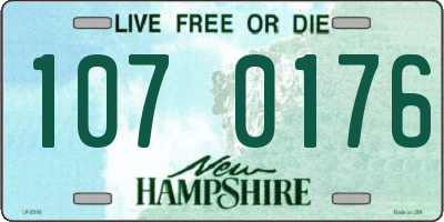 NH license plate 1070176