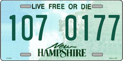 NH license plate 1070177