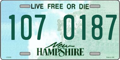 NH license plate 1070187