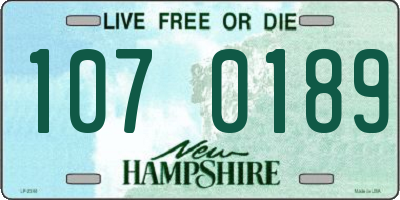 NH license plate 1070189