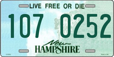 NH license plate 1070252