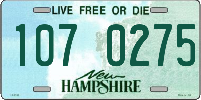 NH license plate 1070275