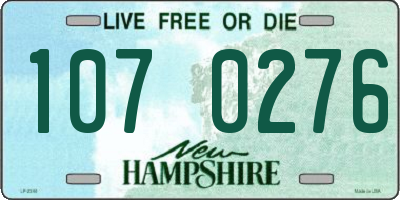 NH license plate 1070276