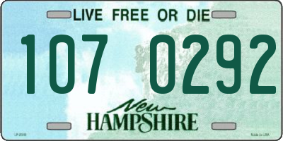 NH license plate 1070292
