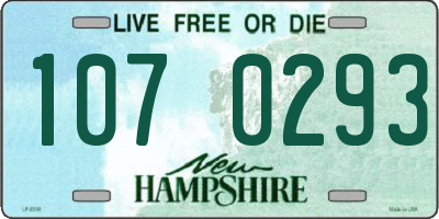 NH license plate 1070293