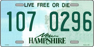 NH license plate 1070296