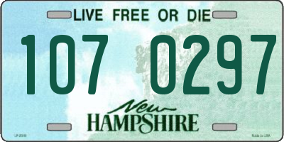 NH license plate 1070297