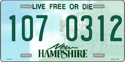 NH license plate 1070312