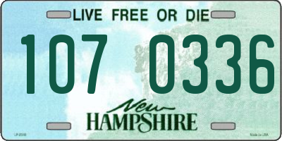 NH license plate 1070336