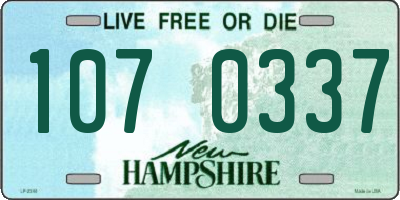 NH license plate 1070337
