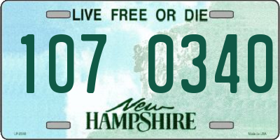 NH license plate 1070340