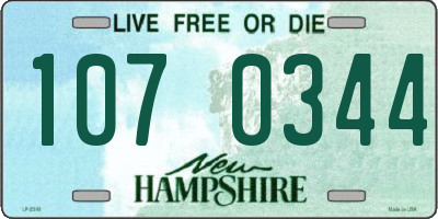 NH license plate 1070344