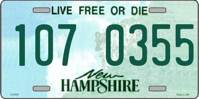 NH license plate 1070355