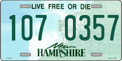 NH license plate 1070357