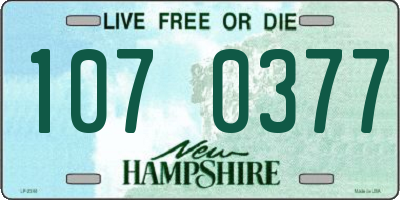 NH license plate 1070377