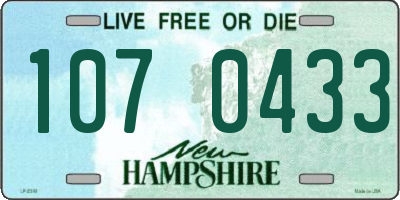 NH license plate 1070433