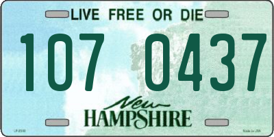 NH license plate 1070437