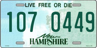 NH license plate 1070449