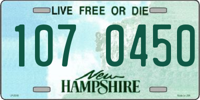 NH license plate 1070450