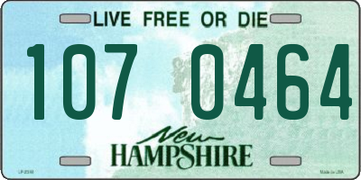 NH license plate 1070464