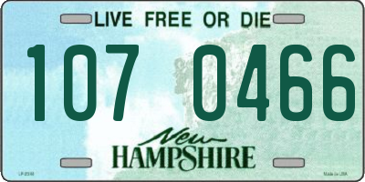NH license plate 1070466