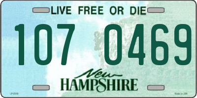 NH license plate 1070469