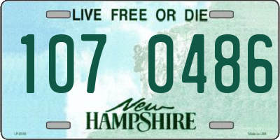NH license plate 1070486
