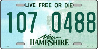 NH license plate 1070488