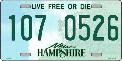 NH license plate 1070526