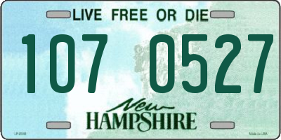 NH license plate 1070527