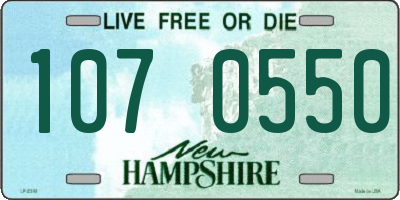 NH license plate 1070550
