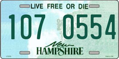 NH license plate 1070554