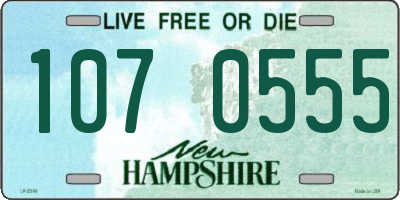 NH license plate 1070555