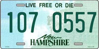 NH license plate 1070557