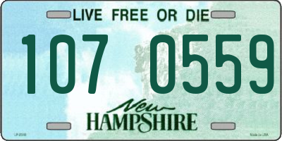 NH license plate 1070559