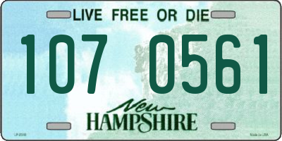NH license plate 1070561