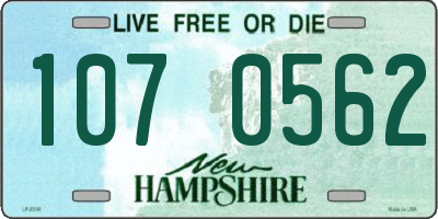 NH license plate 1070562