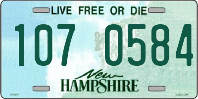 NH license plate 1070584