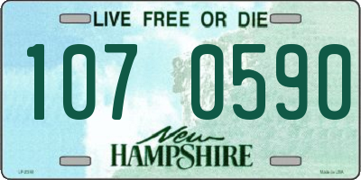 NH license plate 1070590