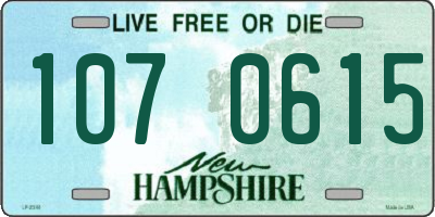 NH license plate 1070615
