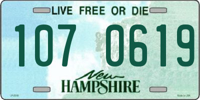 NH license plate 1070619