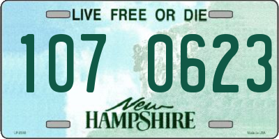 NH license plate 1070623