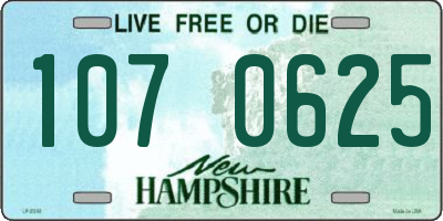 NH license plate 1070625