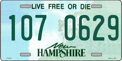 NH license plate 1070629